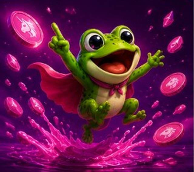 Frong splashing out of pink liquidity